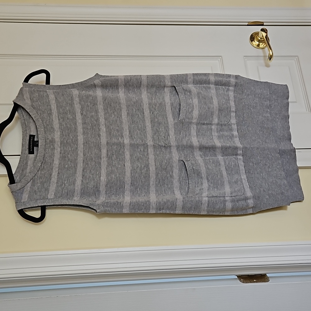 Banana Republic tunic length knit vest.